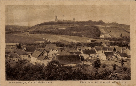 Ak Mallendorf Eckartsberga Burgenlandkreis, Gesamtansicht