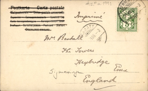 Postcard Leopold, Prince of Hohenzollern, portrait, order