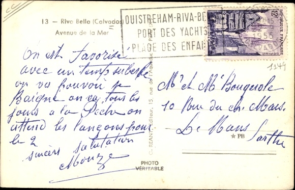 Postcard Riva Bella Calvados, Avenue de la Mer
