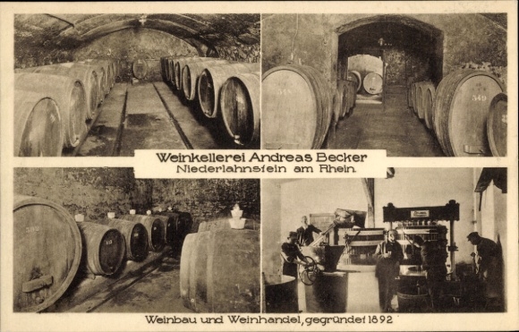 KP Niederlahnstein Lahnstein w powiecie Rhein Lahn, winiarnia Andreas Becker, uprawa winorośli, handel winem