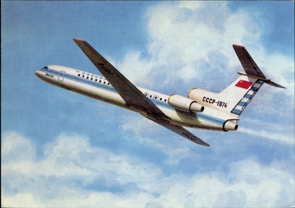Ak Russisches Passagierflugzeug, Aeroflot, Jakowlew Jak-42, CCCP-1974