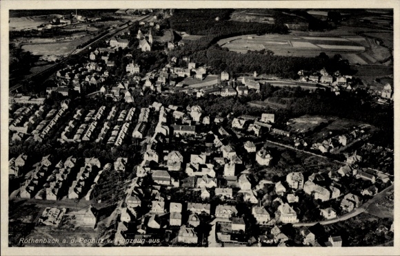 Ak Röthenbach an der Pegnitz Midden-Franken, luchtfoto