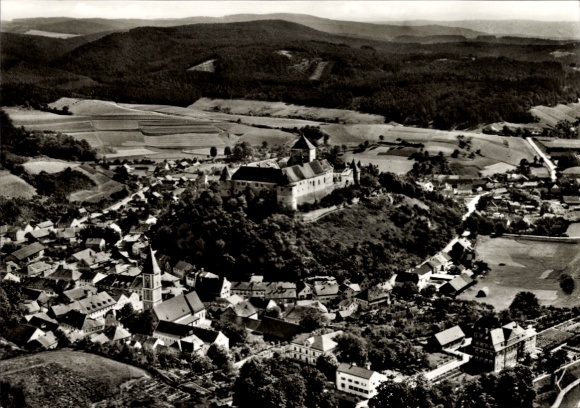 Ak Wörth an der Donau Oberpfalz Bayern, Fliegeraufnahme