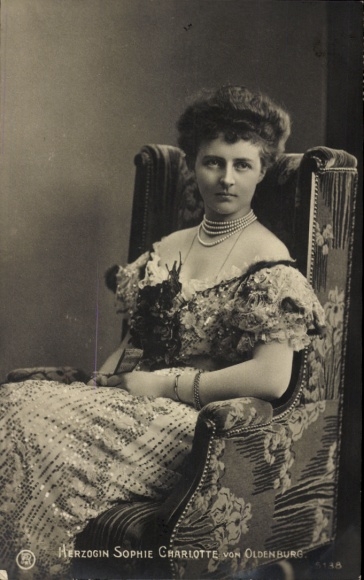Ak Sophie Charlotte von Oldenburg, Ehefrau Prinz Eitel von Preußen