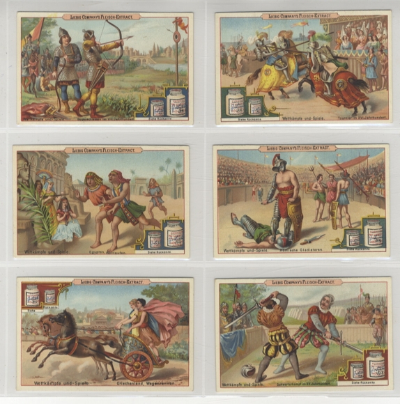 Liebig pictures series A 143 S 236 competitions and games, 1889