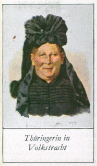 Sammelbild Die Völker Europas, Ein Beitrag zur Rassenkunde, 156 Thüringerin in Volkstracht
