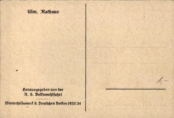 Postcard Ulm an der Donau, Town Hall