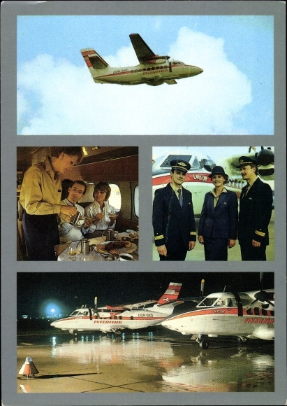KP Niemiecki samolot pasażerski, Interflug, piloci, stewardessa