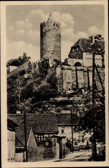 KP Schönburg an der Saale Burgenlandkreis, ruiny zamku Schönburg
