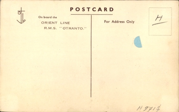 Ak stoomboot RMS Otranto, Orient Line