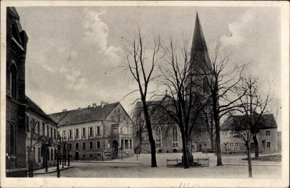 Postcard Seehausen Wanzleben Börde in Saxony Anhalt, square, church
