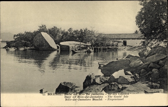 Postcard Rio de Janeiro Brazil, Goat Island