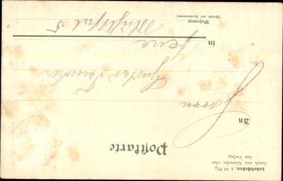 Reliëf litho National Shorthand, Eichenlaub