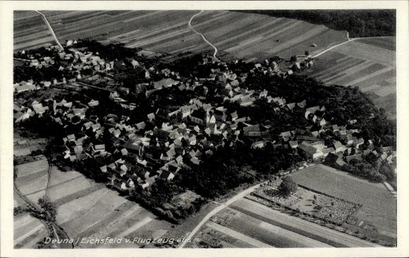 Postcard Deuna Niederorschel in Eichsfeld Thuringia
