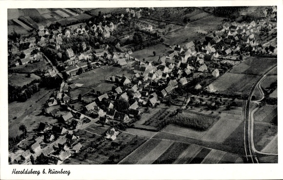 Ak Heroldsberg in Midden-Franken, luchtfoto