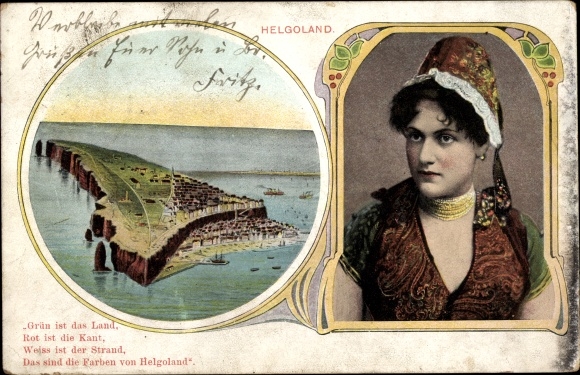 KP wyspa na Morzu Północnym Helgoland, panorama