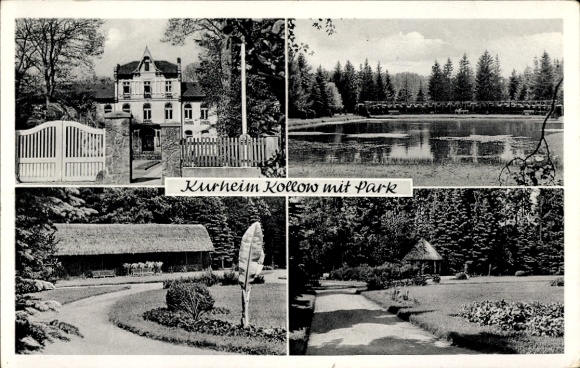 Ak Kollow in Lauenburg, spahuis, spatuinen