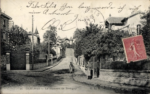 Postcard Garches Hauts de Seine, hamlet of Brétigny