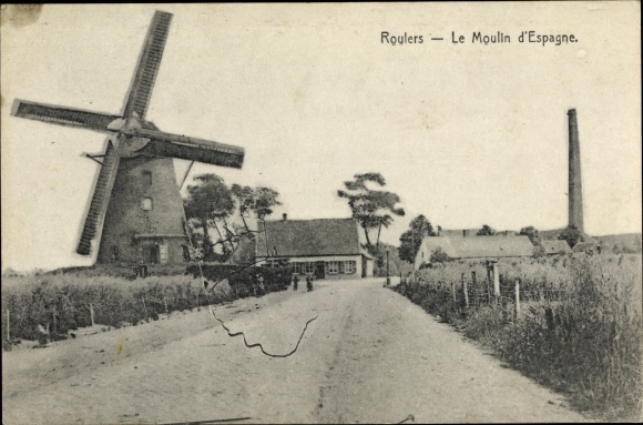 Postcard Roeselare Roeselaere Rousselare Roeselare West Flanders, The Mill of Spain