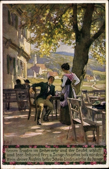 Artist PC Hey, Paul, No drop in the cup, folk song card no. 40