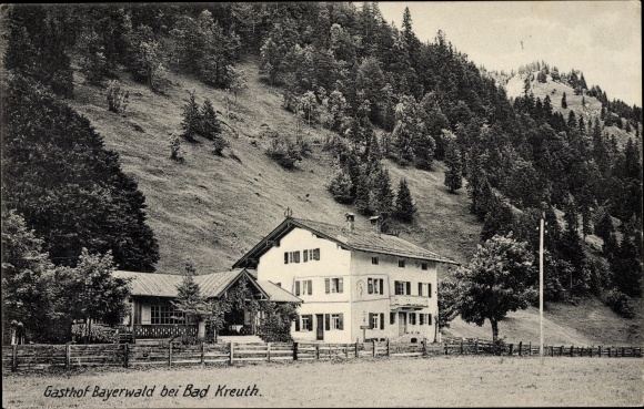 Postcard Bad Kreuth am Tegernsee Oberbayern, Gasthof Bayerwald