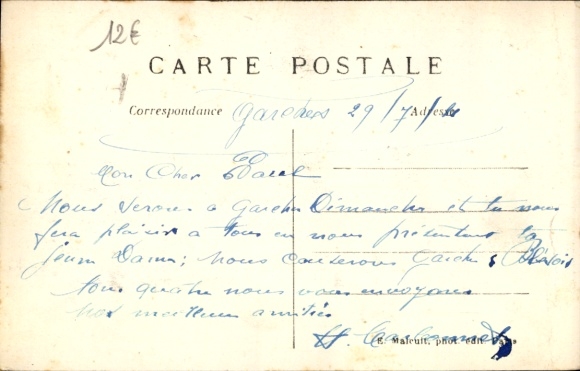 Postcard Garches Hauts de Seine, Les Villas de l'avenue d'Alsace