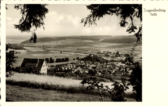Ak Polle an der Weser, Panorama