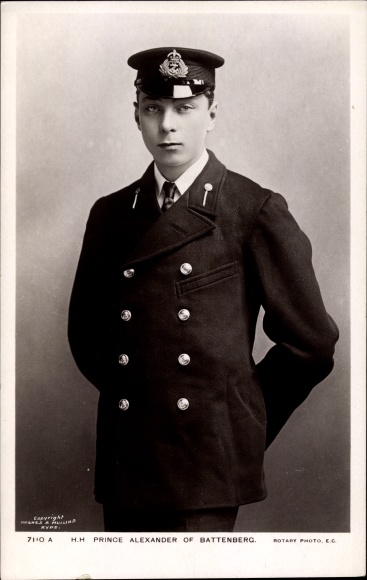 Postcard Prince Alexander of Battenberg, portrait