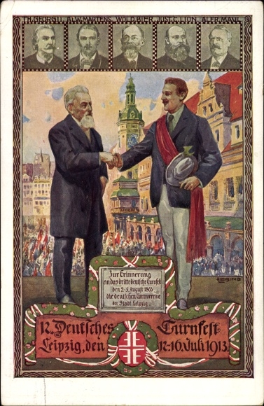 Artist PC Liebing, Leipzig in Saxony, 12th German Gymnastics Festival, 12th-16th July 1916