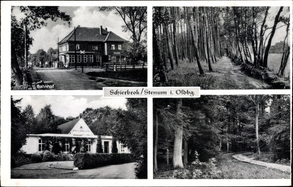 PC Schierbrok Stenum Ganderkesee in Oldenburg, train station, forest area, inn