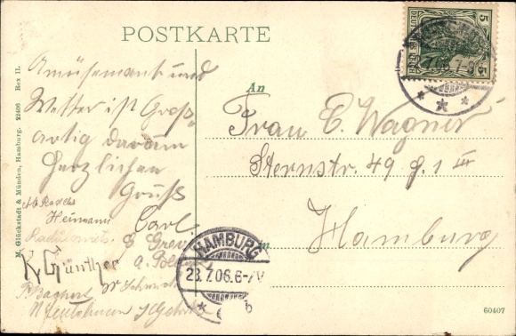 PC Buxtehude in the district of Stade, street section, Ostfleth