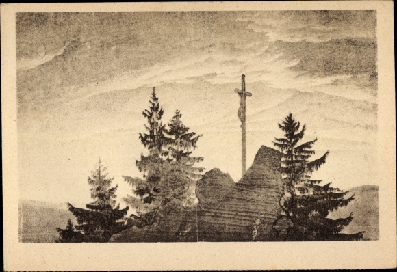 Artist PC Friedrich, Caspar, David, Cross in the Mountains, WHW