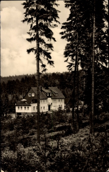 Postcard Tambach Dietharz in Thuringia, Waldbaude