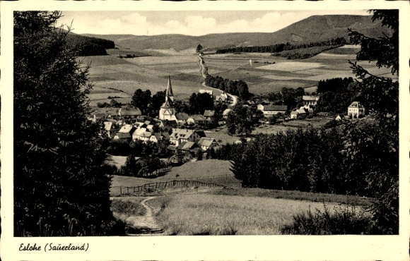 Postcard Eslohe in Sauerland, general view