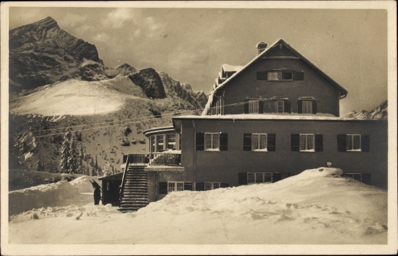 Postcard Großkarolinenfeld in Upper Bavaria, Berghotel Kreuzeck, Schwaig