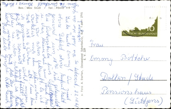 Postcard Süsel in Ostholstein, Gasthof zu Süsel, exterior view