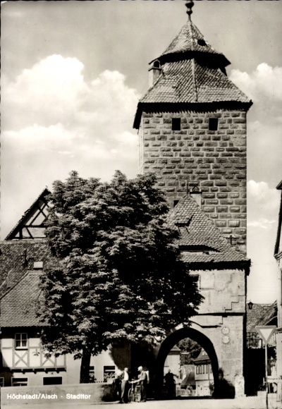 Postcard Höchstadt an der Aisch, city gate