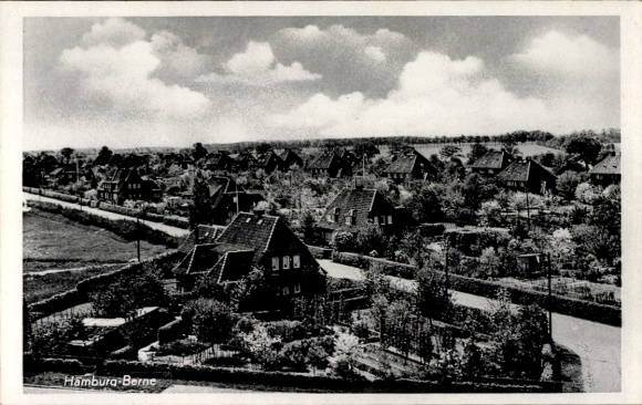 Ansichtkaart Hamburg Wandsbek Farmsen Bern, lokaal panorama