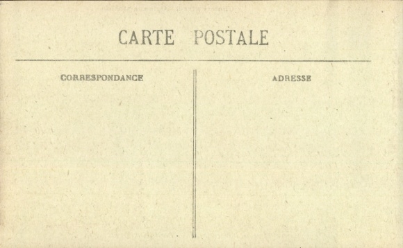Postcard Libourne Gironde, Chanzy Street and Orleans train station