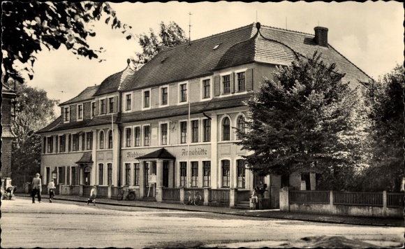 Postcard Annahütte Schipkau Lower Lusatia, club house
