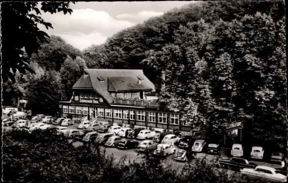 Postcard Mettmann North Rhine Westphalia, Neandertal, café and concert restaurant Schwarzwaldhaus