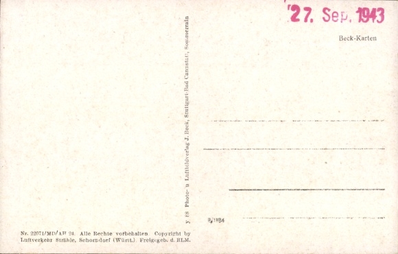 Postcard Sien on the Nahe, aerial photograph