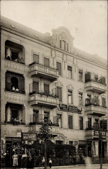 foto Ak Berlin Pankow, Uckermarkstr. 190, Ernst Reichmuth schrijnwerkerij, restaurant, sigaren