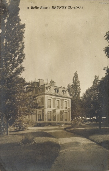 Ak Brunoy Essonne, Belle-Rose, Herrenhaus  erbaut im 17. Jahrhundert.