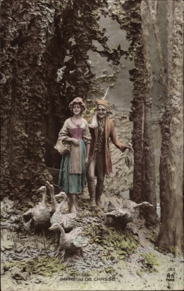 Artist PC Mastroianni, Domenico, hunter and goose-herder, allegory no. 183