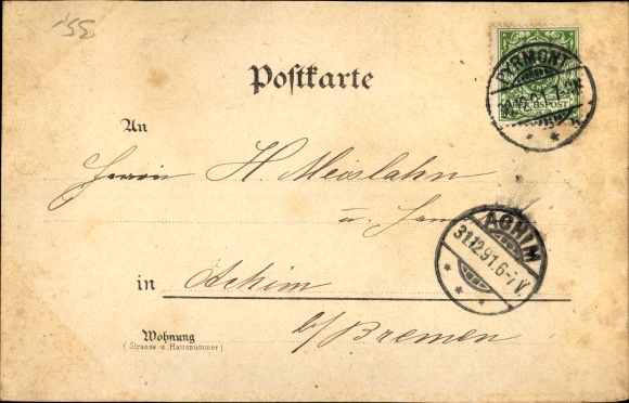 Forerunner Chromo-Litho Bad Pyrmont in Lower Saxony, Fürstl. Castle, Helene spring, fountain temple, fountain