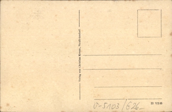 Postcard Neudietendorf in Thuringia, Bahnhofstraße, Kirchstraße
