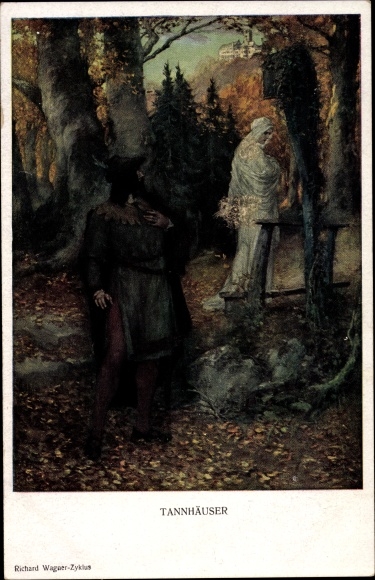 Kunstenaarskaart Leeke, Ferd., Tannhäuser, Richard Wagner cyclus
