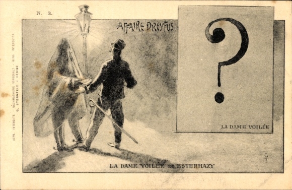 Judaika Ak Dreyfus Affäre, Affaire Dreyfus, La Dame voilée et Esterhazy