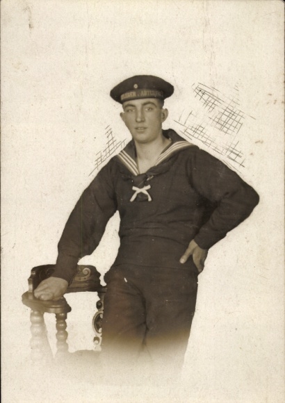 Photo Postcard German sailor in uniform, sailor, Imperial Navy